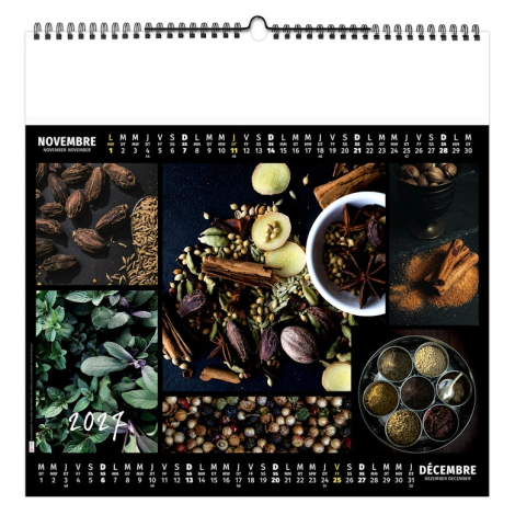 Calendrier illustré publicitaire - Aromates et compagnie
