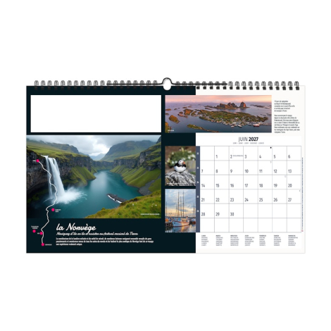 Calendrier illustré personnalisable - Envergure