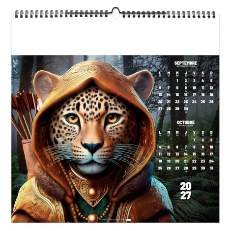 Calendrier illustré personnalisable - Invisible