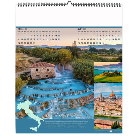 Calendrier illustré personnalisable 2026 - A la source