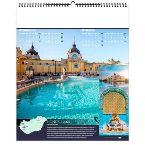Calendrier illustré personnalisable 2026 - A la source