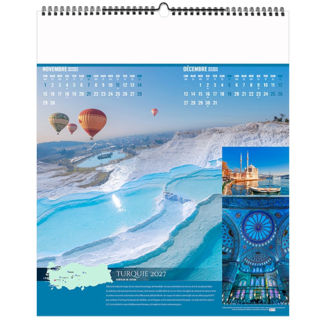 Calendrier illustré personnalisable 2026 - A la source