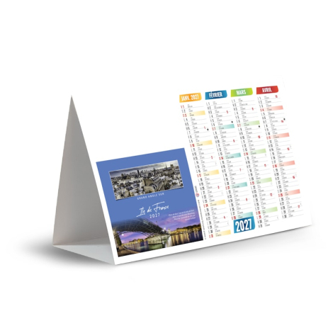 Chevalet personnalisable de comptoir - Point de vue