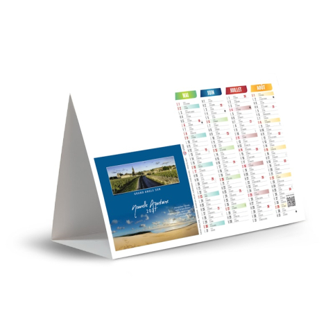 Chevalet personnalisable de comptoir - Point de vue