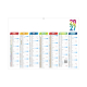 Calendrier scolaire publicitaire - Arlequin