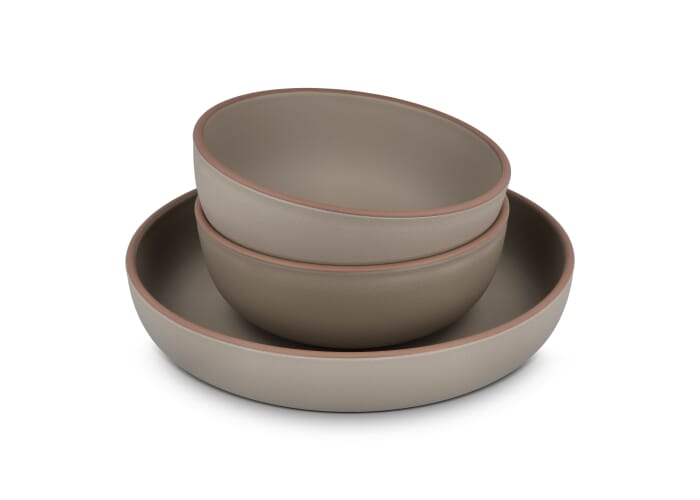 Ensemble de service à personnaliser en R-PET Runa Taupe