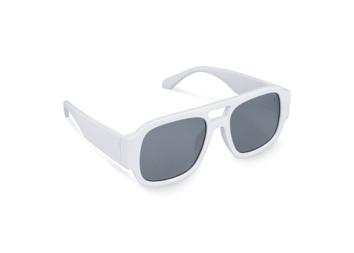 Solaires publicitaires UV400 en RPC Bastian Blanc
