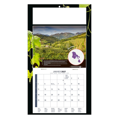 Calendrier promotionnel 2027 plaque 1 vue - Coralie