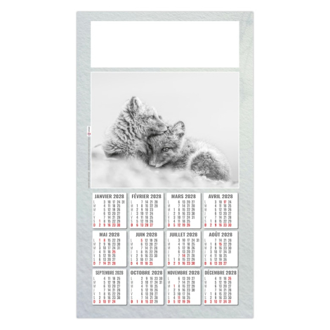 Calendrier plaque 1 vue personnalisable - Julietta