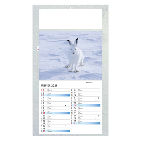 Calendrier plaque 1 vue personnalisable - Julietta