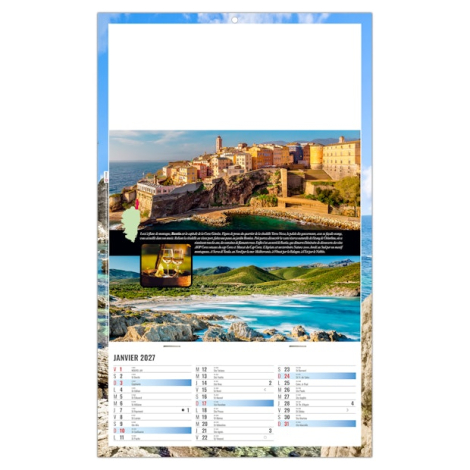 Calendrier plaque 1 vue publicitaire - Noé