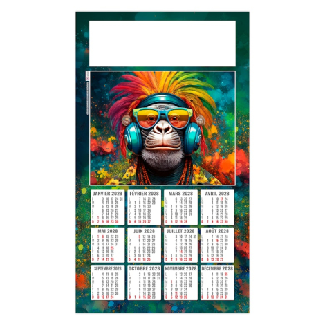 Calendrier 2025 plaque 1 vue personnalisable - Lise