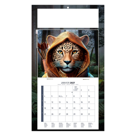 Calendrier 2025 plaque 1 vue personnalisable - Lise