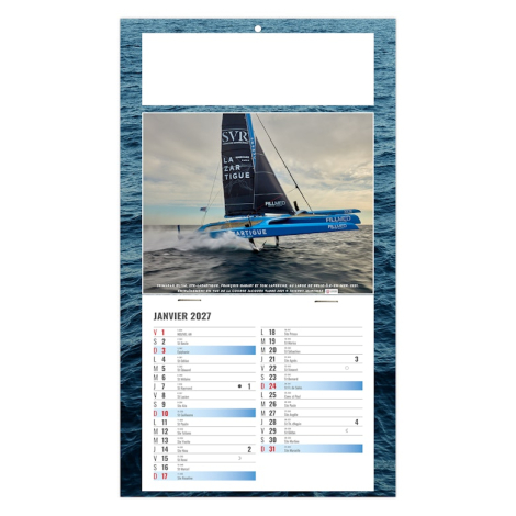 Calendrier personnalisable plaque 1 vue - Titouan