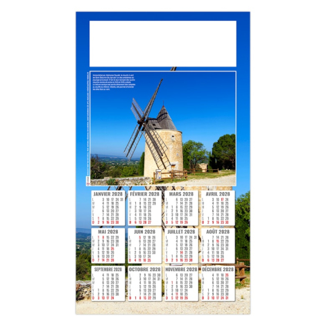 Calendrier plaque 1 vue 2027 promotionnel - Stéphane