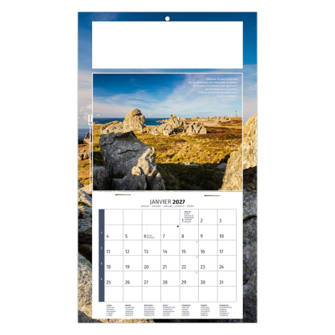 Calendrier publicitaire plaque 1 vue - Esteban