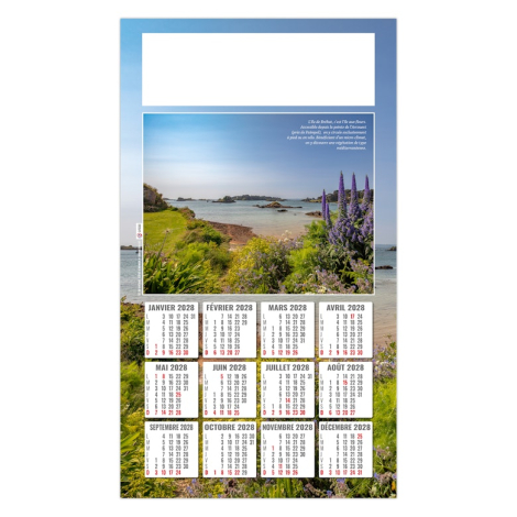 Calendrier publicitaire plaque 1 vue - Esteban