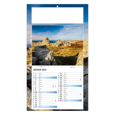 Calendrier publicitaire plaque 1 vue - Esteban