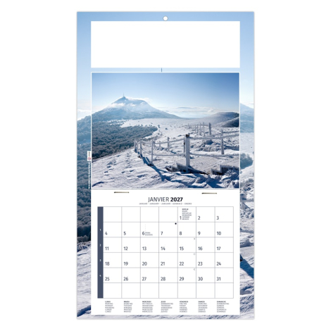 Calendrier 2027 sur plaque 1 vue promotionnel - Alain