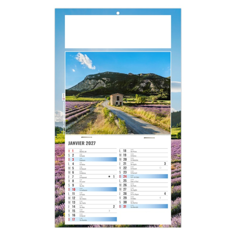 Calendrier 2027 sur plaque 1 vue promotionnel - Alain