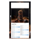 Calendrier sur plaque 1 vue publicitaire - Nicolas