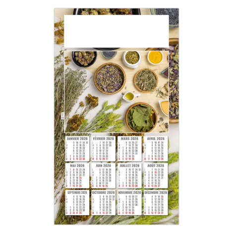 Calendrier publicitaire plaque 1 vue - Phyto