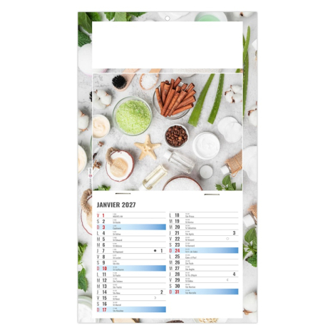 Calendrier sur plaque 1 vue personnalisable - Diet