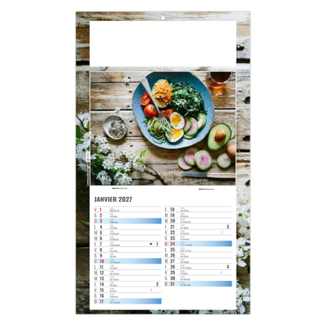 Calendrier sur plaque 1 vue personnalisable - Diet