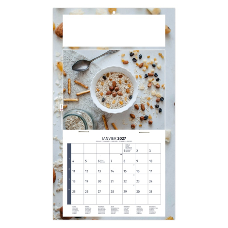 Calendrier sur plaque 1 vue personnalisable - Diet