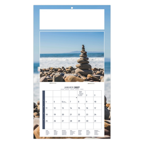 Calendrier personnalisable 1 vue - Méditation