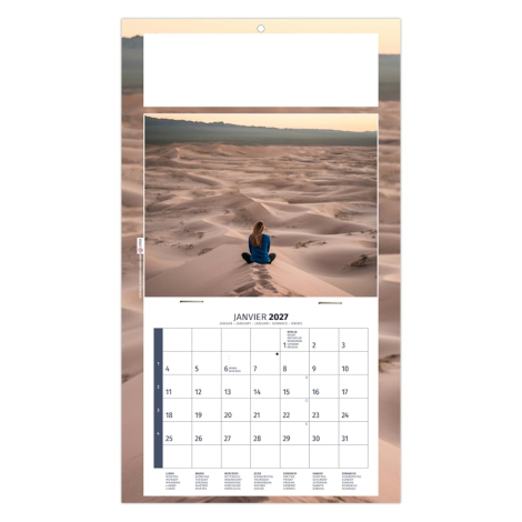 Calendrier personnalisable 1 vue - Méditation