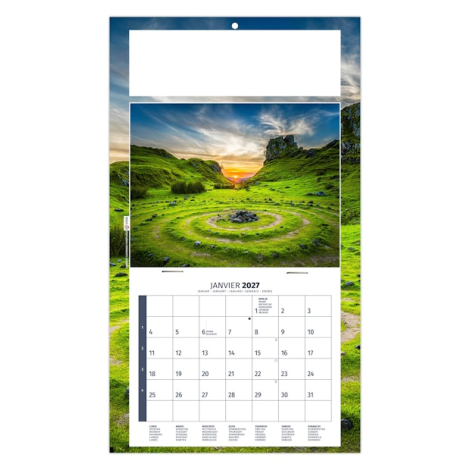 Calendrier personnalisable 1 vue - Méditation
