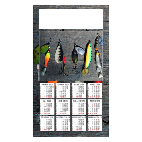 Calendrier plaque 1 vue promotionnel - Max
