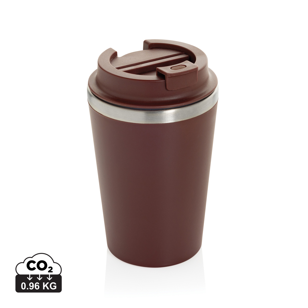 Mug double paroi recyclé à personnaliser 350ml Java Rouge