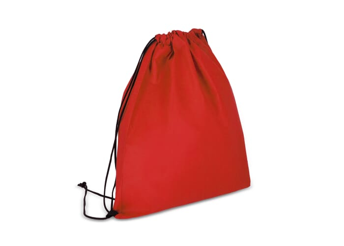 Sac à cordons personnalisable intissé rPET 75g Rouge