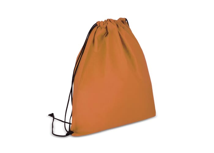 Sac à cordons personnalisable intissé rPET 75g Orange