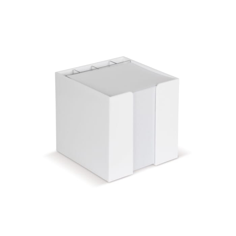 Bloc publicitaire de papier 10x10x10cm avec compartiments