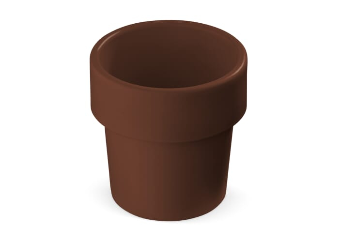 Tasse café promotionnelle graines fraisiers Marron