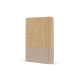 Carnet A5 promotionnel en jute R-PET Carnet A5 promotionnel en jute R-PET