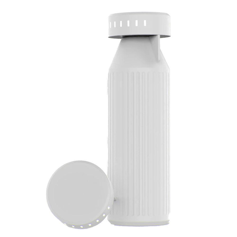 Bouteille intelligente promotionnelle recyclée 650ml Timeos Blanc
