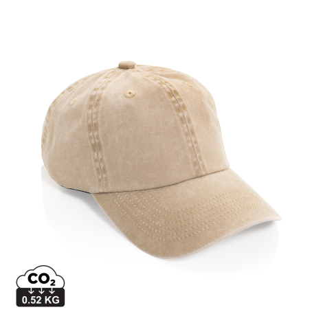 Casquette publicitaire délavée en coton recyclé BEAU AWARE™