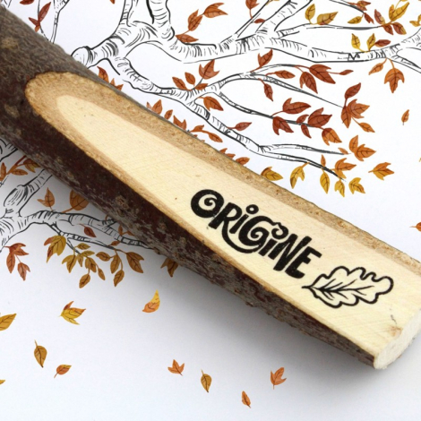 Crayon personnalisable en bois brut