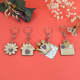 Porte-clé en bois avec graines personnalisable Porte-clé en bois avec graines personnalisable