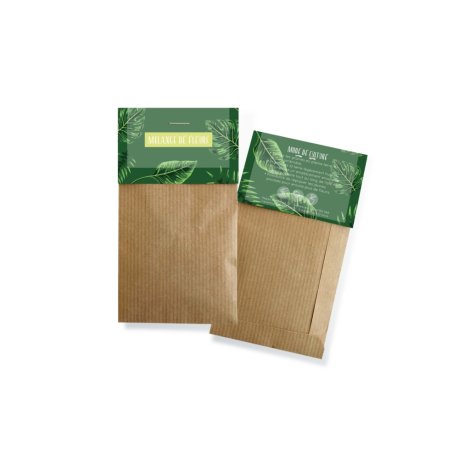 Sachet kraft de graines personnalisé