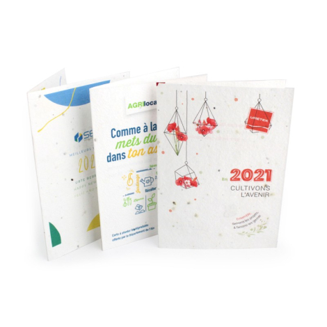 Carte à planter publicitaire - biodégradable