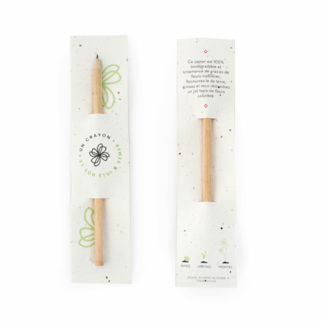 Marque page publicitaire avec crayon de papier
