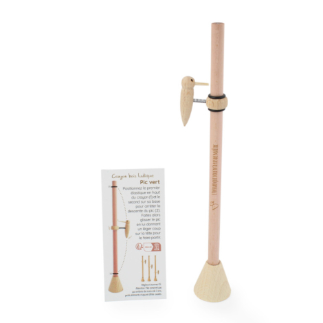 Crayon en bois personnalisable - Pic vert