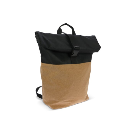 Sac à dos roll-top en liège et rPET publicitaire