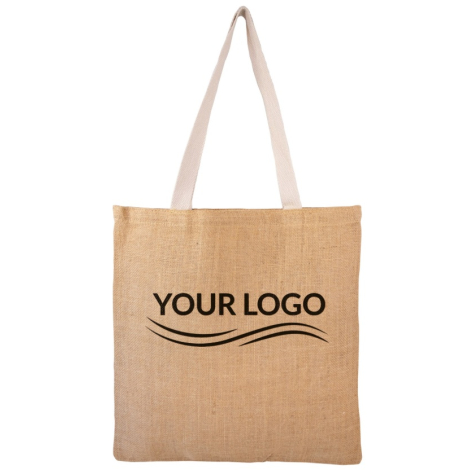 Sac publicitaire en jute sans soufflet - MADRAS