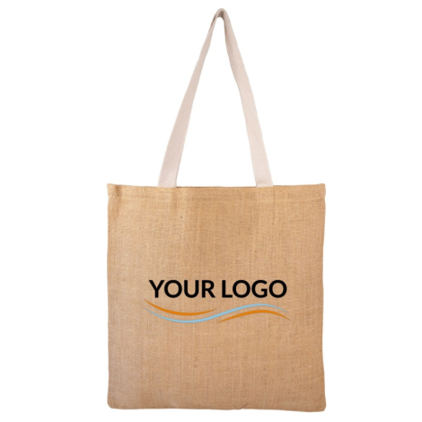 Sac publicitaire en jute sans soufflet - MADRAS